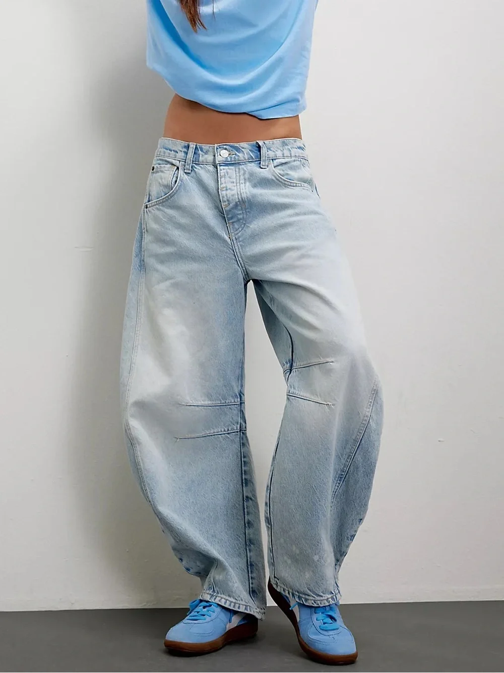 We The Free Good Luck Mid-Rise Barrel Jeans #2805